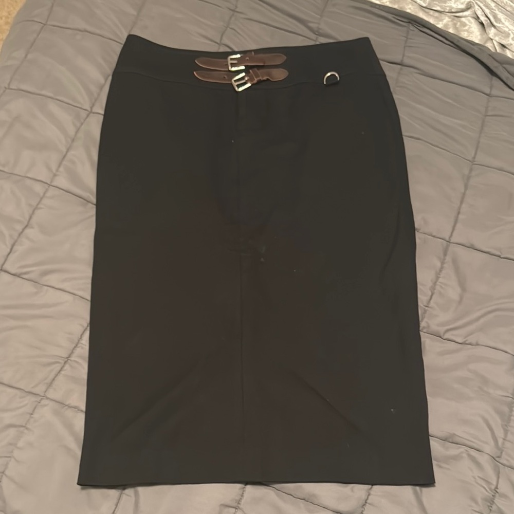 Ralph Lauren Black Midi Pencil Skirt